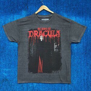 Scars of Dracula Horror Movie Graphic T-Shirt Size Large